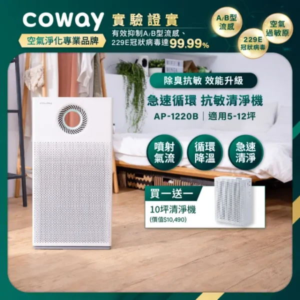 Coway 綠淨力玩美雙禦空氣清淨機