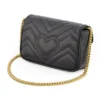 Gucci Marmont 絎縫GG皮革鏈帶肩背包