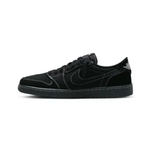 Travis Scott x Air Jordan 1 Low OG Black Phantom 全黑幻影 倒勾