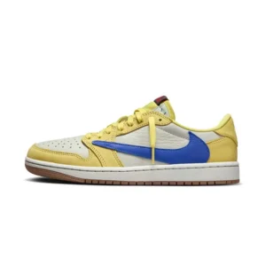 ir Jordan 1 x Travis Scott Low OG "Canary" WMNS 聯名款黃藍