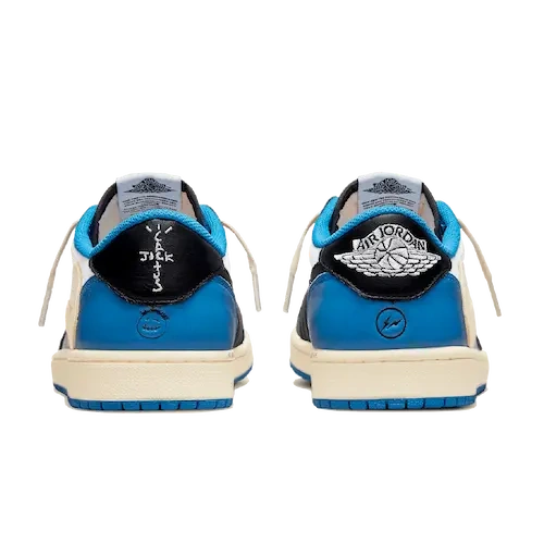 AIR JORDAN 1 LOW TRAVIS SCOTT FRAGMENT MILITARY BLUE