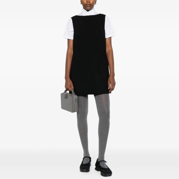 Prada 黑色羊毛極簡西裝洋裝