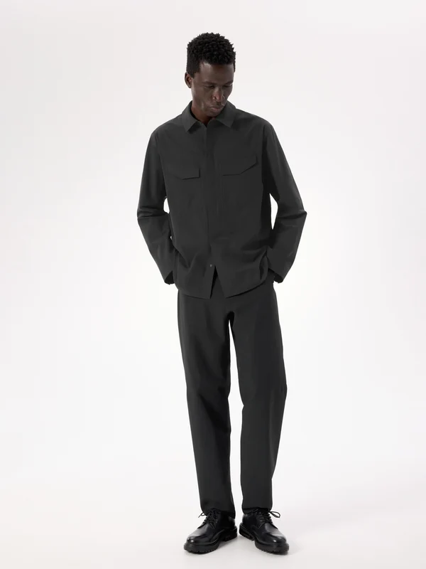S26-X000010677-Field-Shirt-LS-Black-Full-Body Arc'teryx 始祖鳥 Field LS Shirt 長袖襯衫