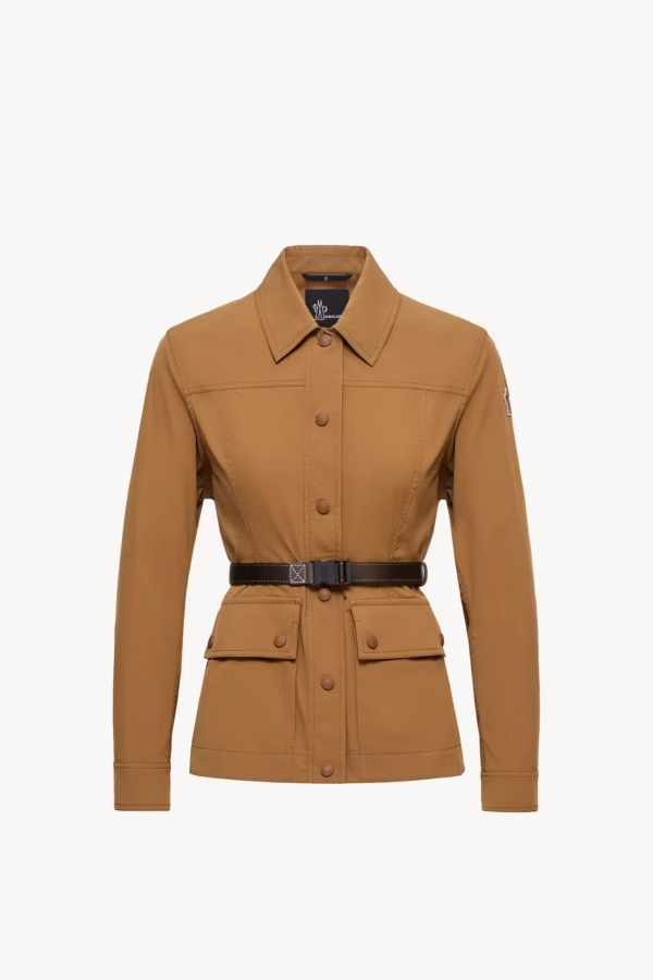 isfara塔夫綢恤衫式外套-女士-淺啡色-moncler-2 lululemon 女款高領機能上衣 軍綠色