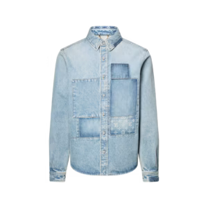 louis-vuitton-signature-patchwork-denim-long-sleeved-shirt--HVS18WPL8650_PM2_Front view Louis Vuitton Monogram 工裝丹寧外套