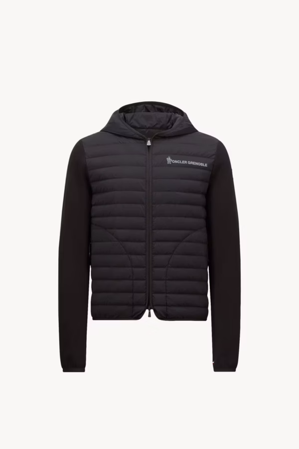 夾層棉質拉鏈連帽衫-男士-黑色-moncler-2 Moncler Grenoble男士連帽衛衣