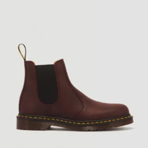 dr. martens 2976 Crazy Horse 瘋馬皮革黃色縫線切爾西靴
